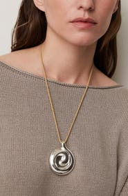 JENNY BIRD Nico Mirror Pendant Rope Necklace