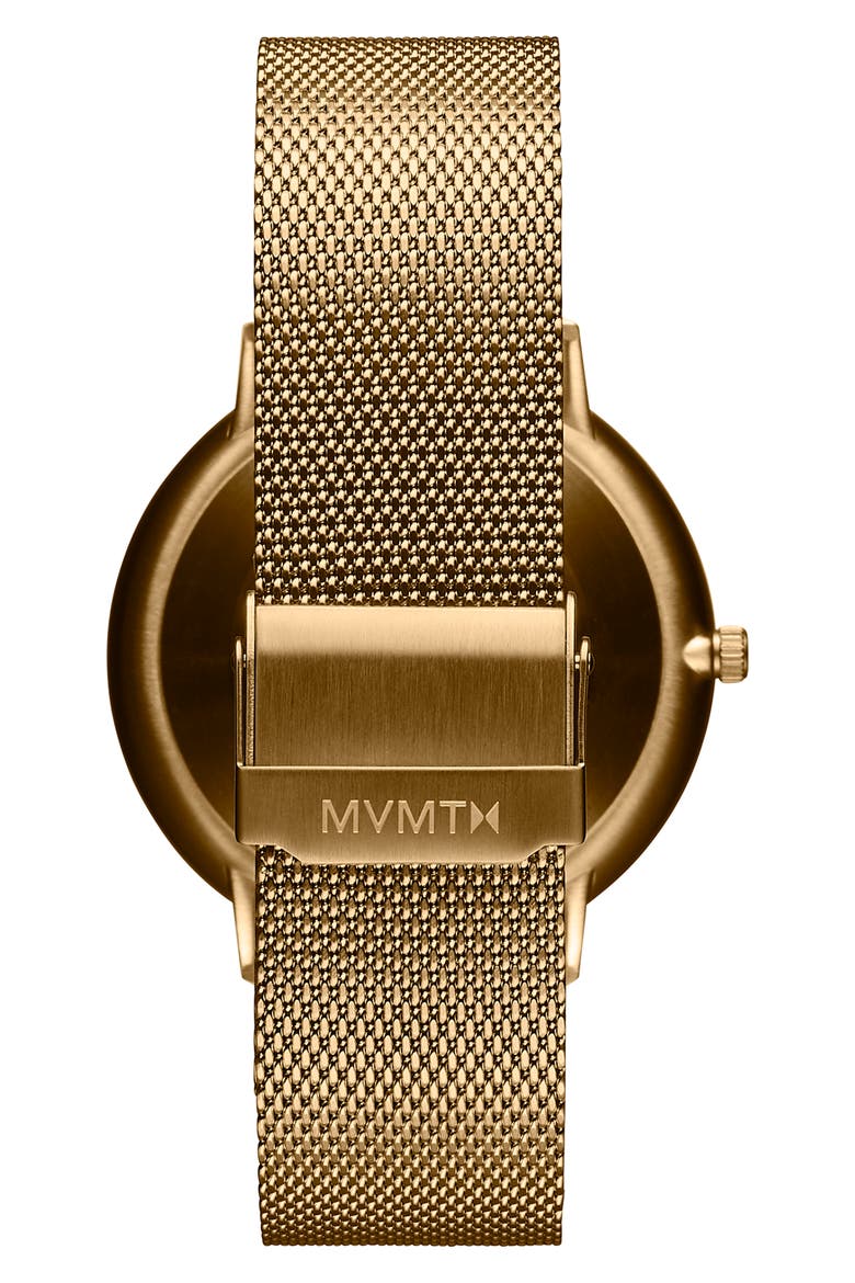 Legacy Slim Mesh Strap Watch, 42mm, Alternate, color, YELLOW GOLD