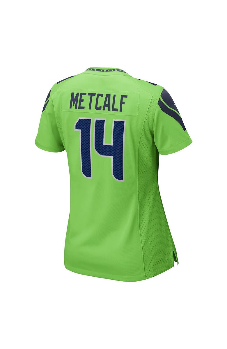 Nike Women's Nike DK Metcalf Neon Green Seattle Seahawks Game Jersey, Alternate, color, 
