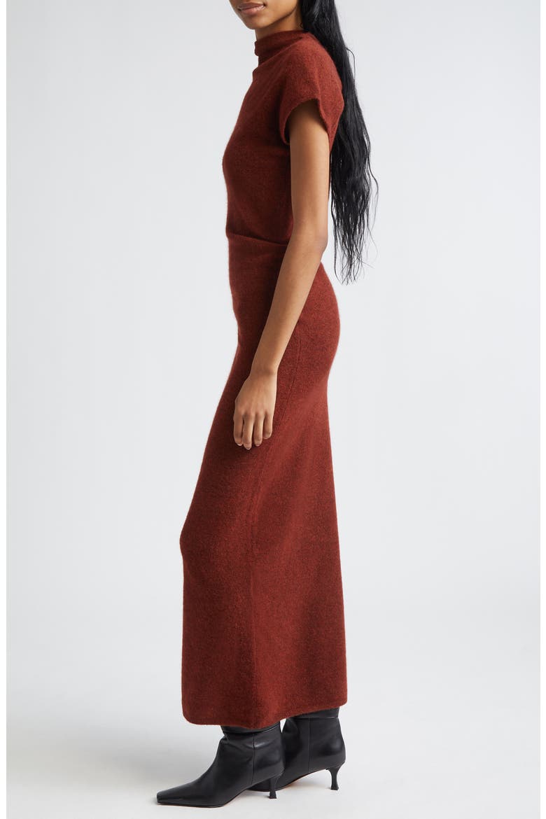 Abie Boiled Knit Sweater Dress, Alternate, color, CINNAMON