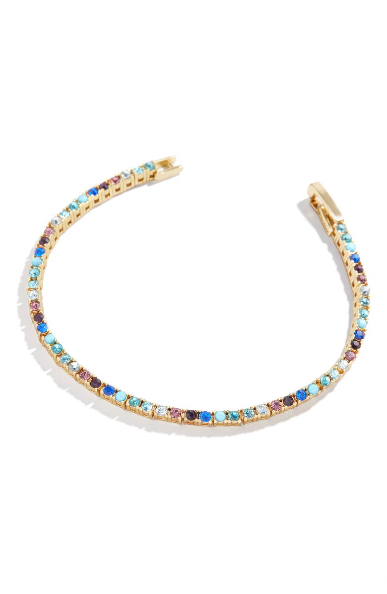 BaubleBar Bennett Crystal Bracelet, Main, color, 