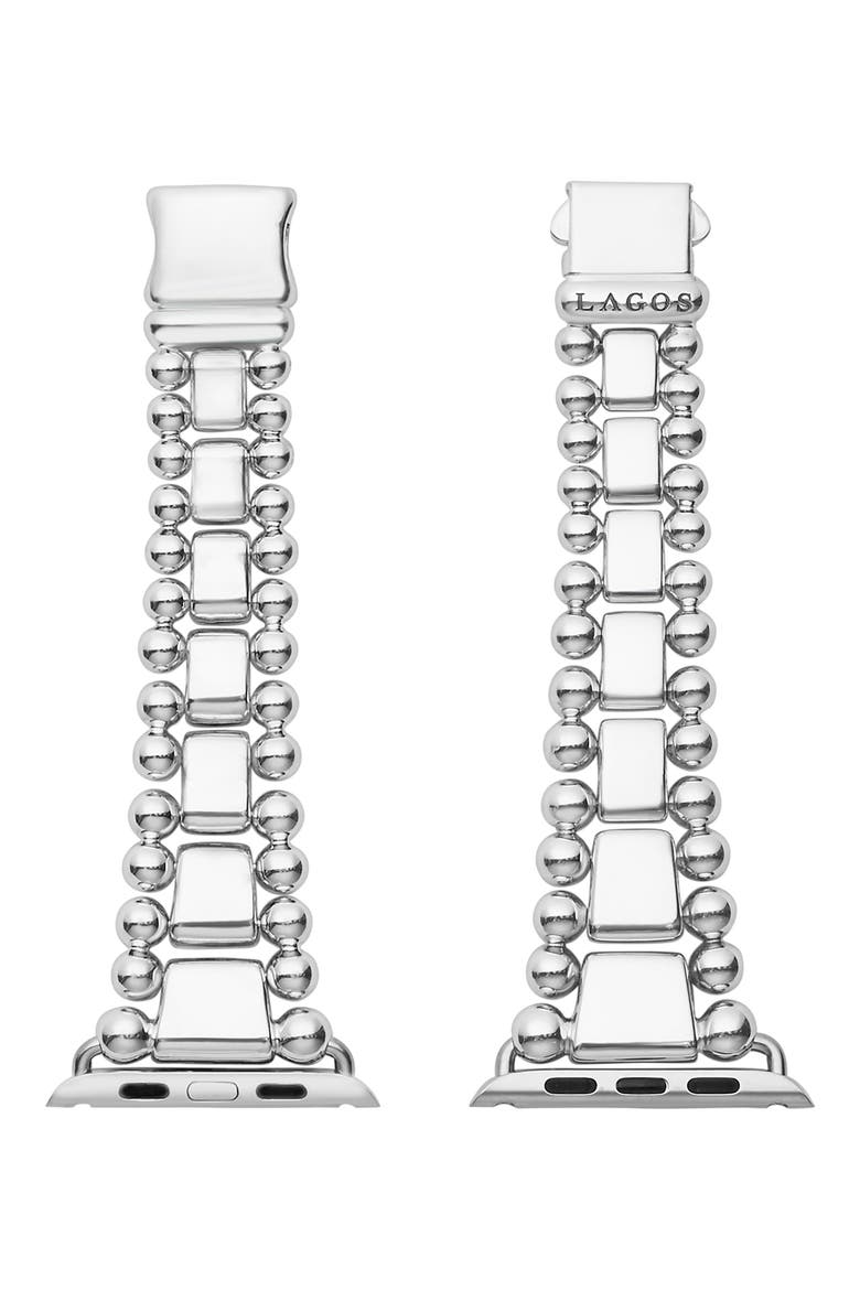 Smart Caviar Apple Watch® Watchband, Main, color, SILVER