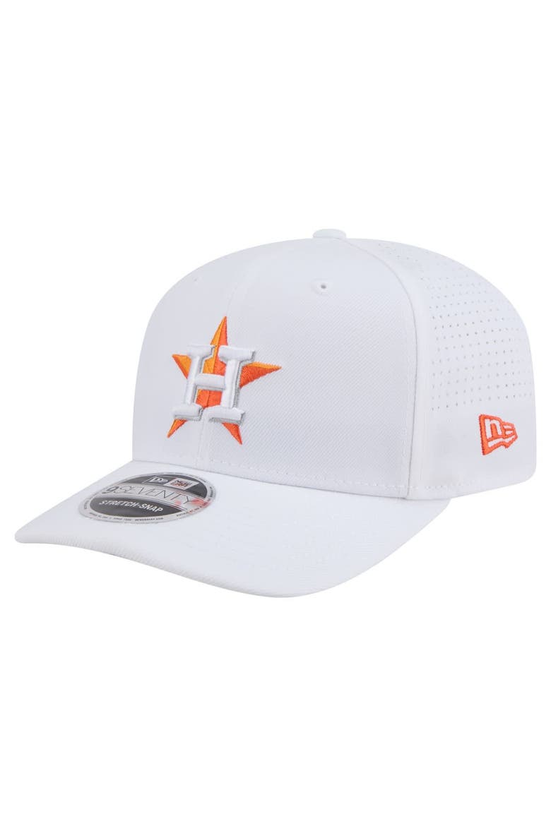 Men's New Era White Houston Astros COOLERA 9SEVENTY Adjustable Hat, Main, color, White
