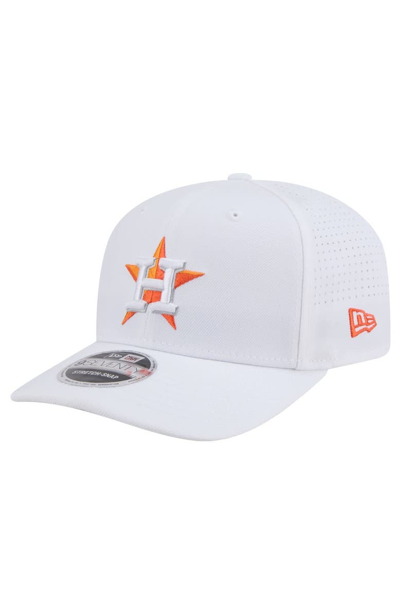 New Era Men's New Era White Houston Astros COOLERA 9SEVENTY Adjustable Hat, Main, color, White