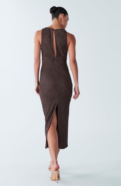 Bwldr Kimmy Midi Dress In Brown