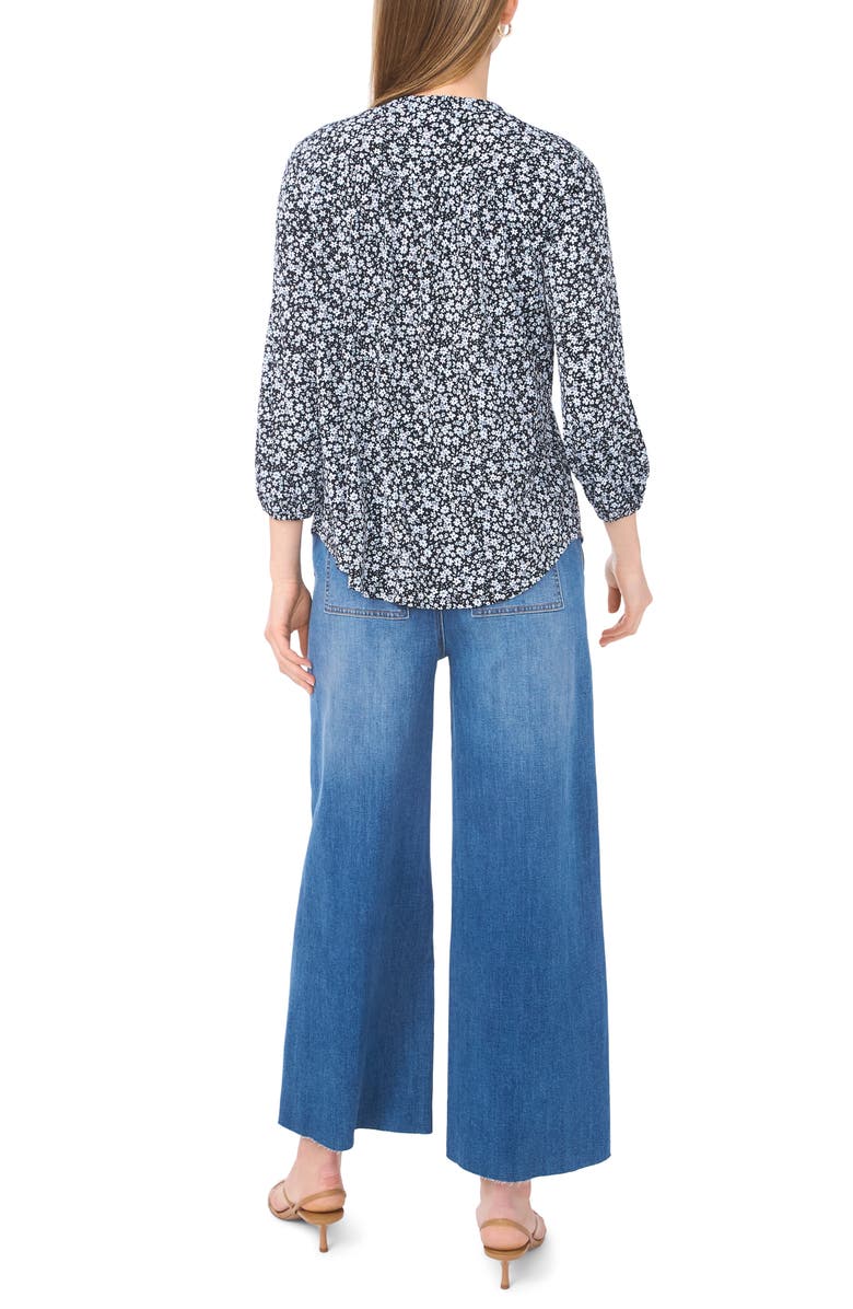 Vince Camuto Balloon Sleeve Knit Top, Alternate, color, Rich Black