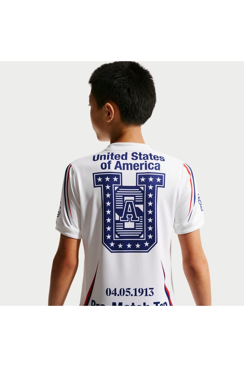 Youth Nike White USMNT x VAA 2026 Dri-FIT Pre-Match Top, Alternate, color, White