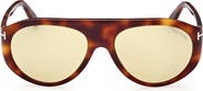 TOM FORD Rex-02 57mm Aviator Sunglasses