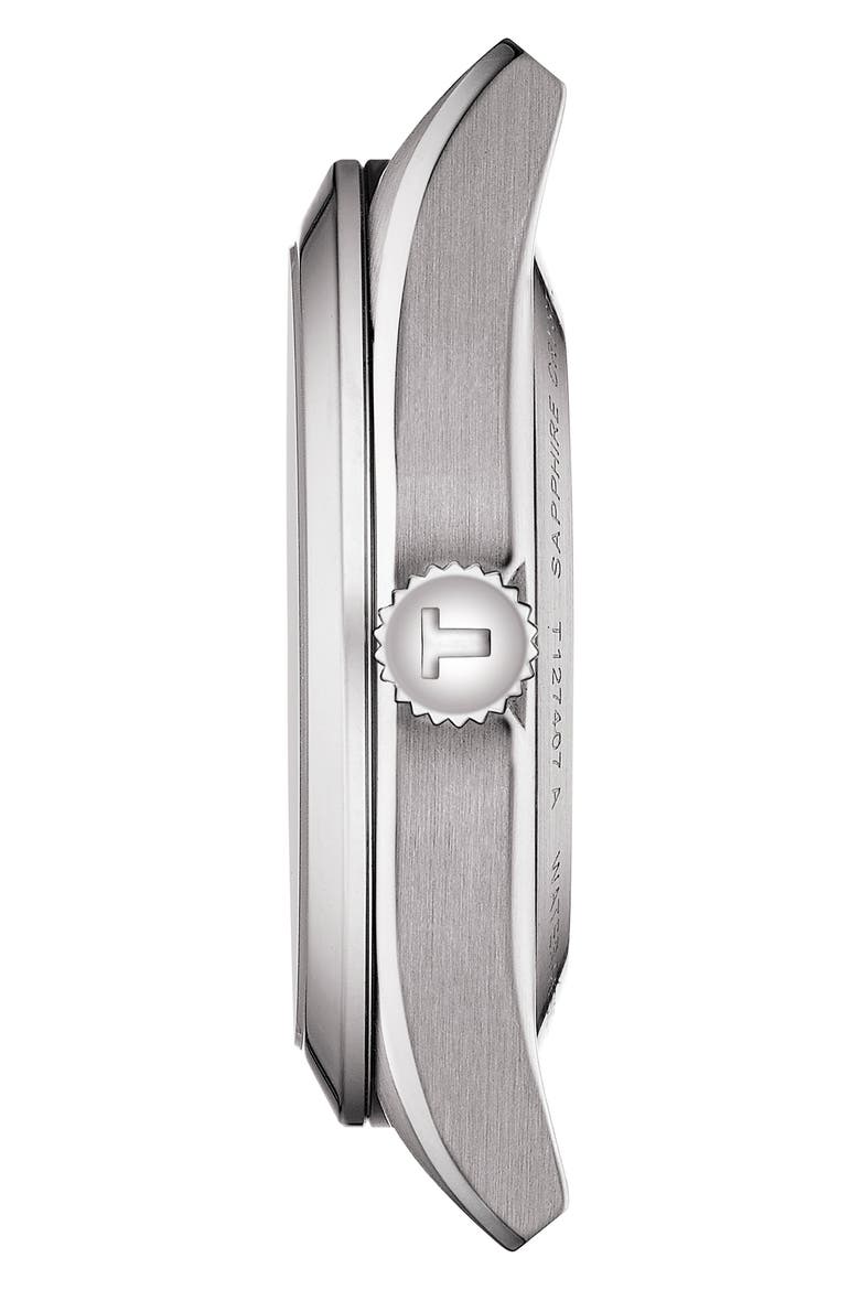 T-Classic Gentleman Powermatic Bracelet Watch, 40mm, Alternate, color, GREY/ BLACK/ SILVER