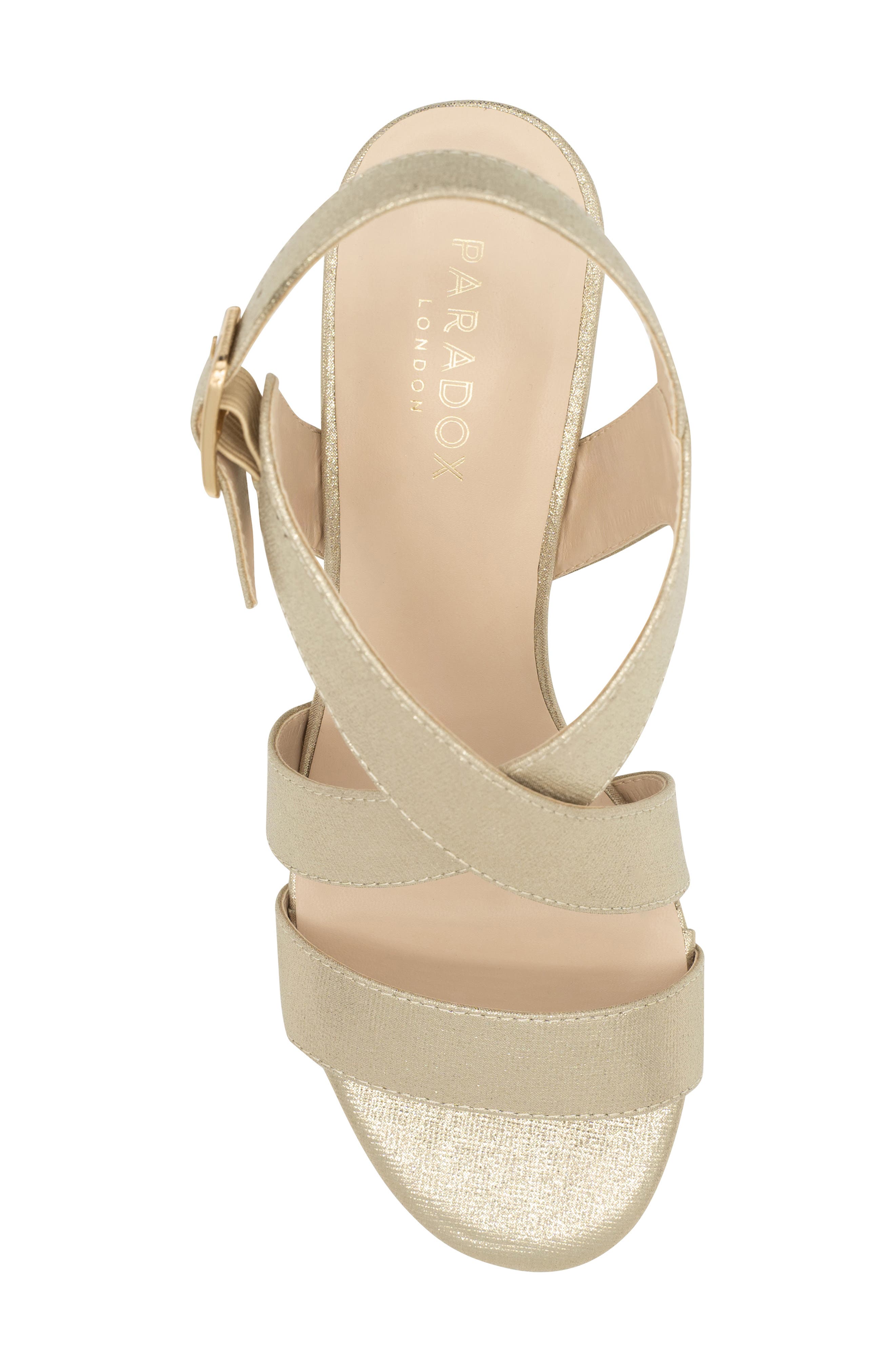 Ida Ankle Strap Sandal, Alternate, color, CHAMPAGNE