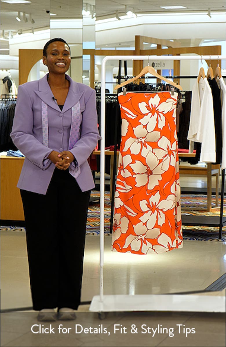 Kamilla Floral Strapless Dress, sales video thumbnail