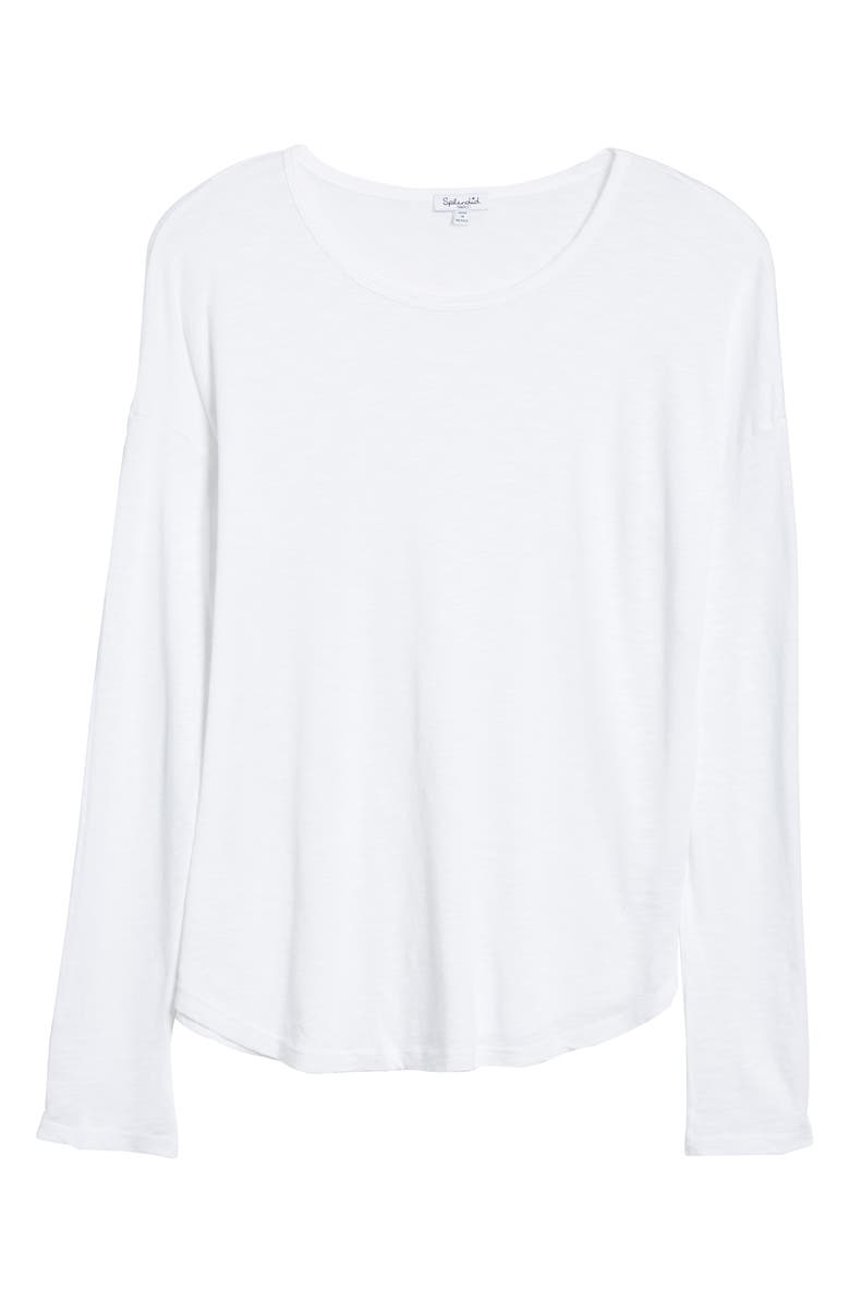 Splendid Crewneck Slub Jersey Tee, Alternate, color, White