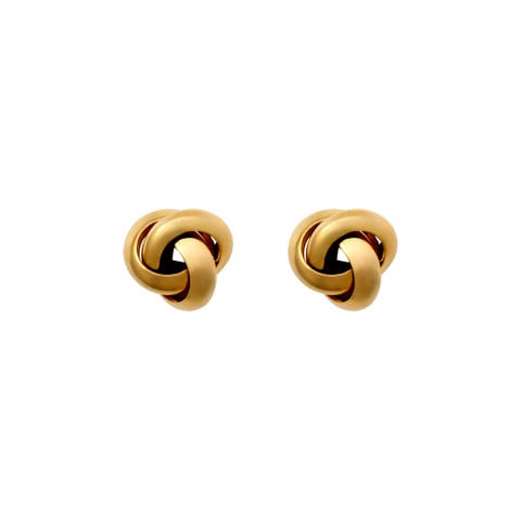 1990s Vintage Love Knot Clip-On Earrings