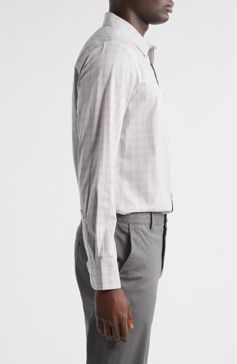 Pendleton Academy Check Pima Cotton Button-Up Shirt, Alternate, color, Grey Plaid