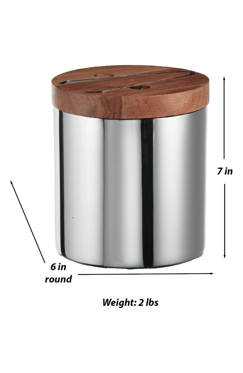 ROSELLI TRADING COMPANY Napa Bar Ice Bucket, Alternate, color, Silver