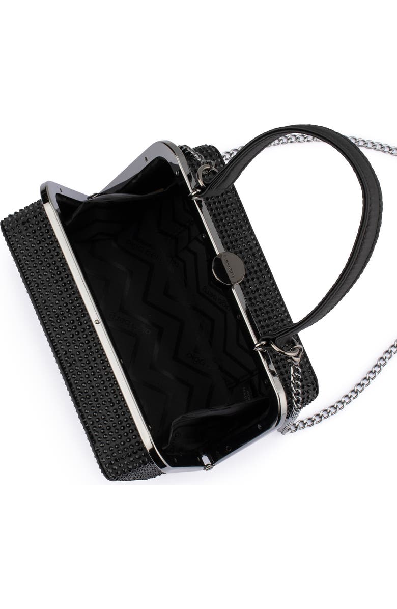 Olga Berg Rita Hotfix Top Handle Bag, Alternate, color, Black