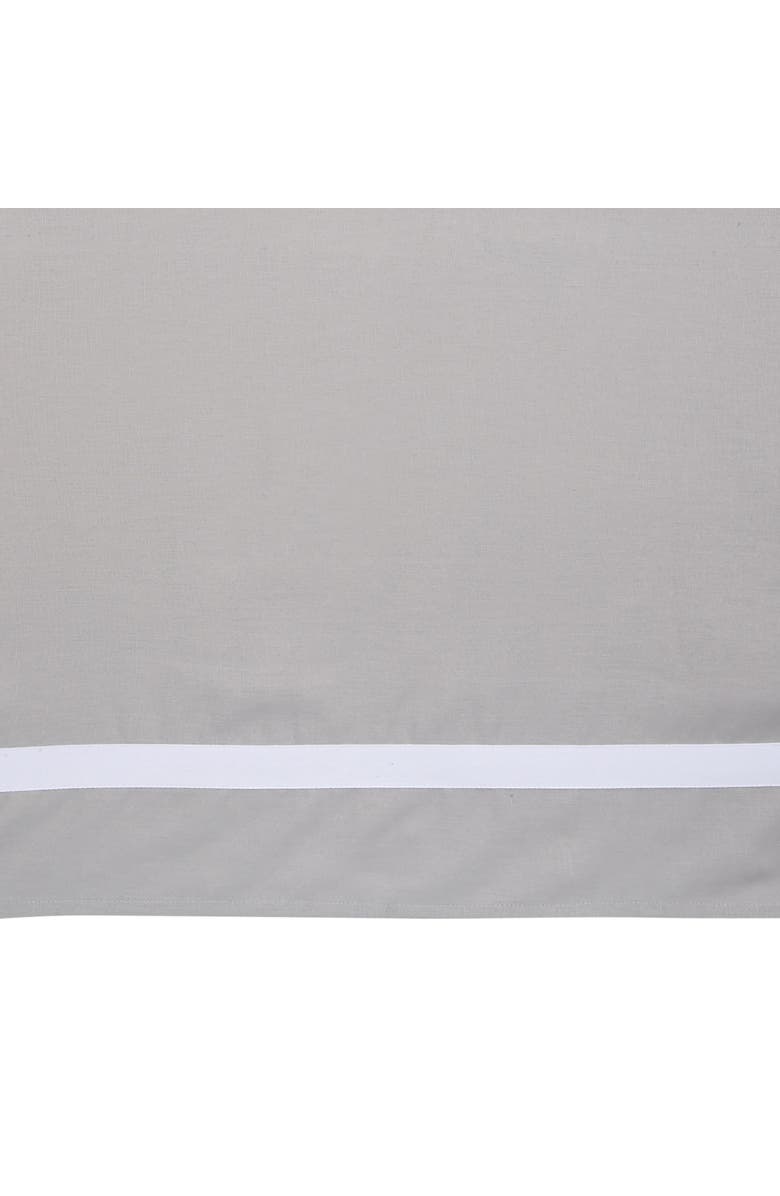 Lambs & Ivy Signature Linen with White Trim 4-Sided Crib Skirt, Alternate, color, Gray