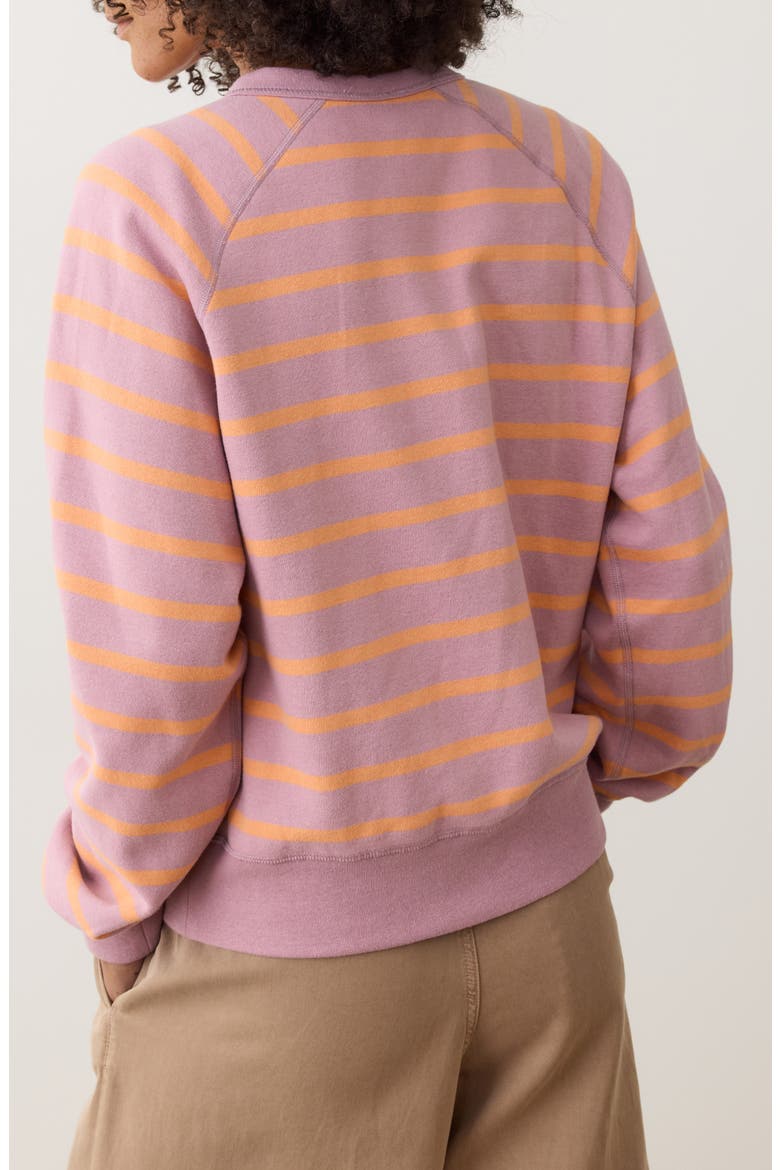 Cloud 9 Fleece Reversible Sweatshirt, Alternate, color, LILAS/ ORANGE STRIPE