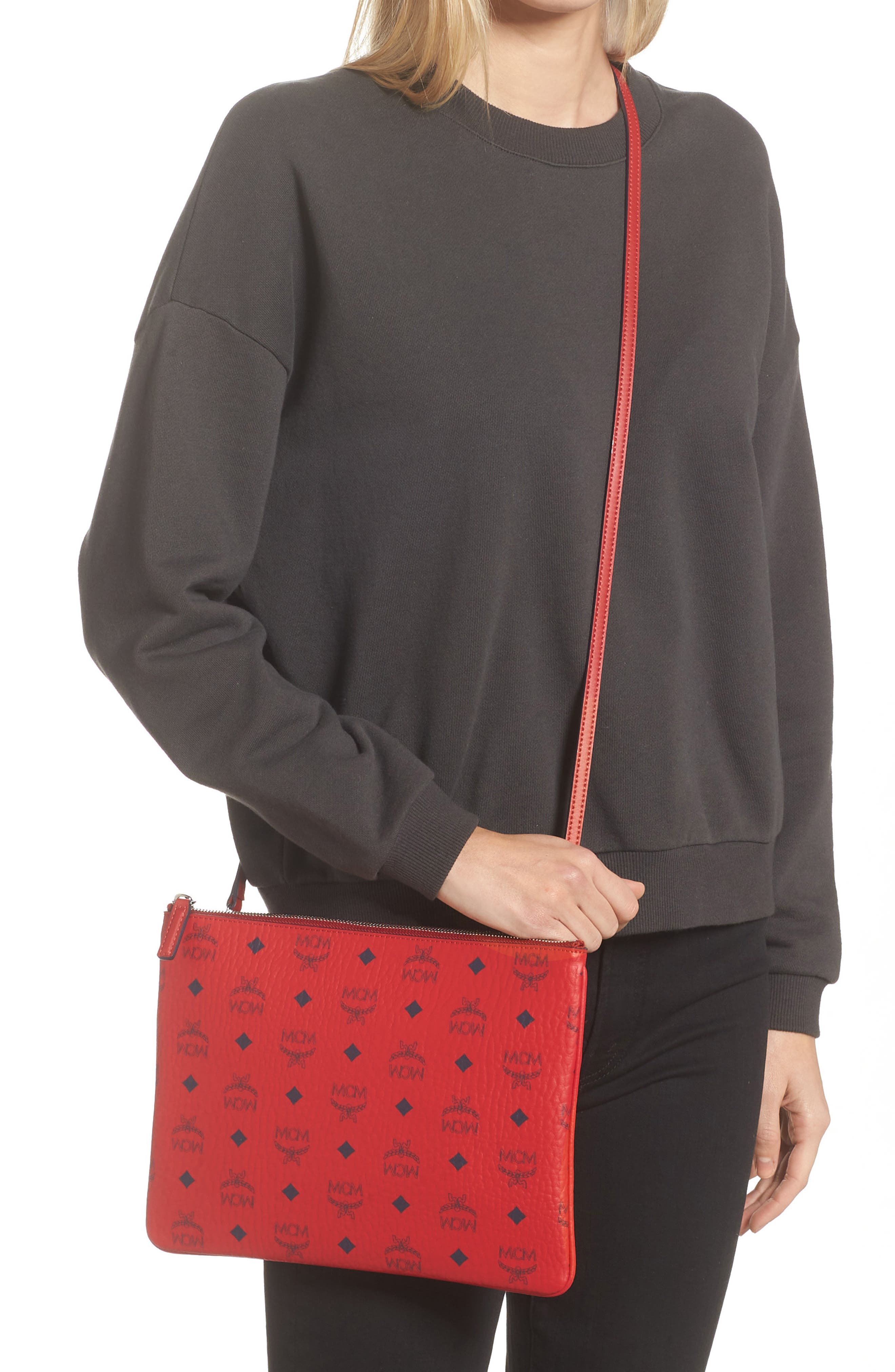 Visetos Original Pouch, Alternate, color, CANDY RED