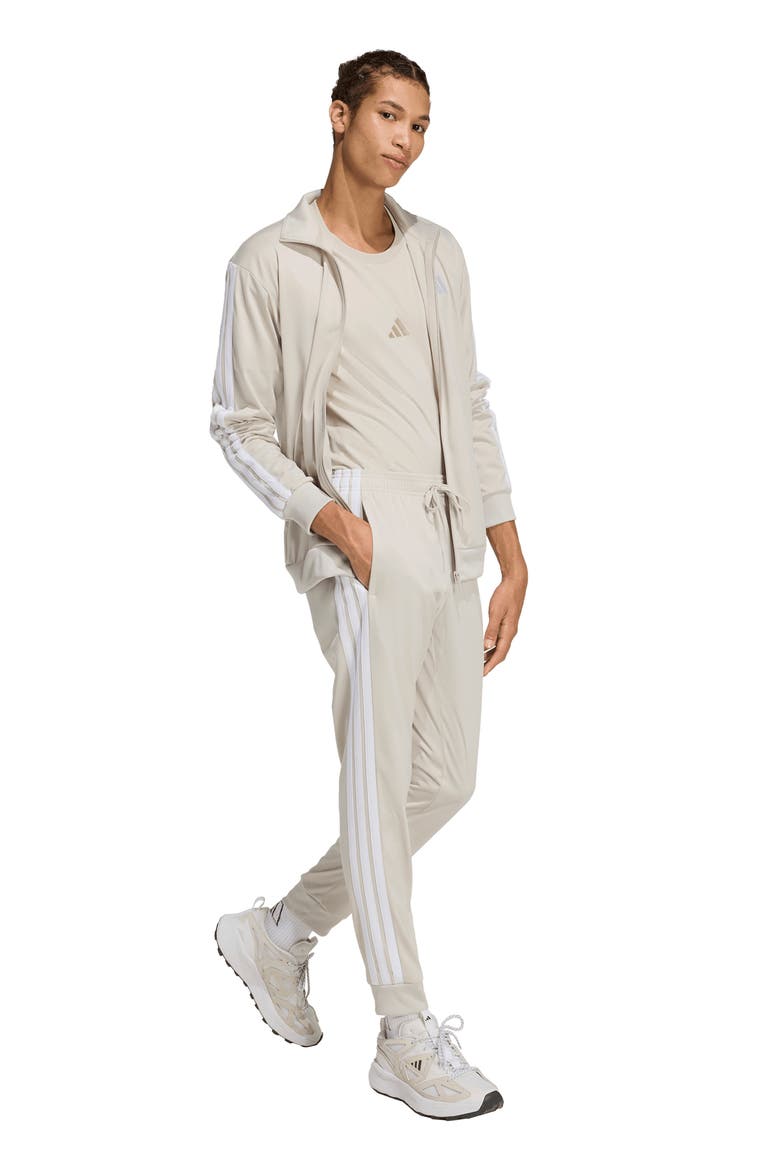 3-Stripe Track Pants, Alternate, color, ALUMINA/ WHITE