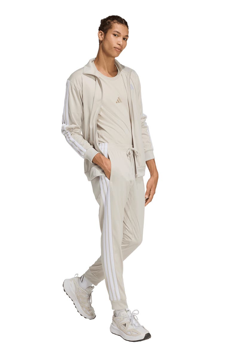 adidas 3-Stripe Track Pants, Alternate, color, Alumina/ White
