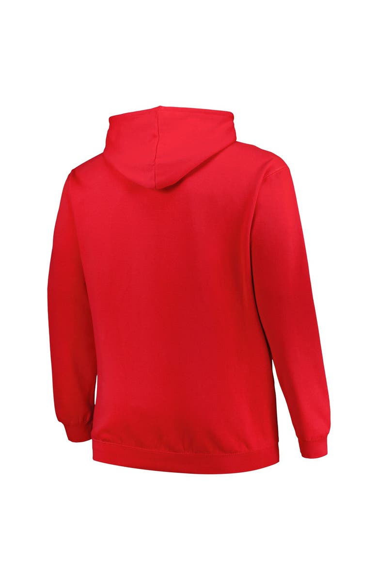 PROFILE Men's Profile Red Washington Capitals Big & Tall Arch Over Logo Pullover Hoodie, Alternate, color, Red