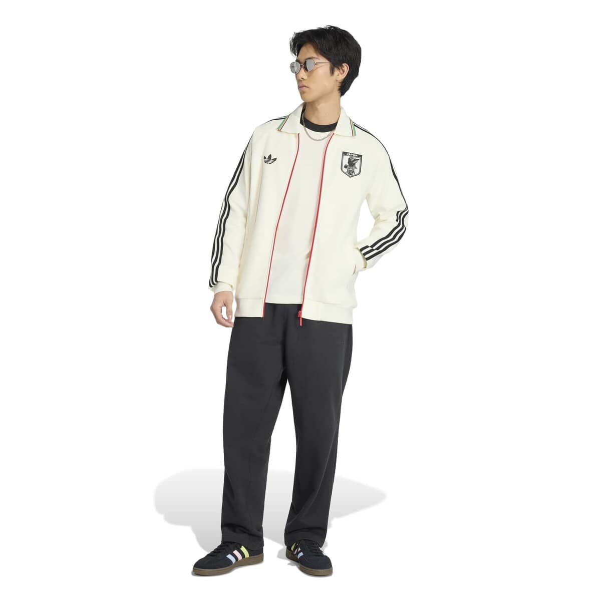  JFA トラックジャケット ホワイト L adidas Men's adidas White Japan National Team 2026 Away Full-Zip