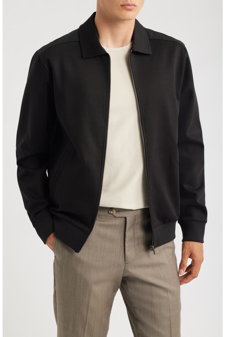 Sigmon Zip Shirt Jacket, Main, color, BLACK