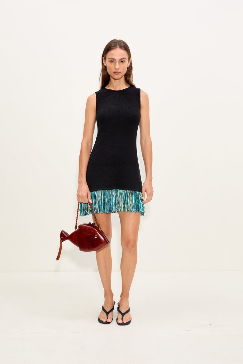 Etta Knit Dress, Alternate, color, Black
