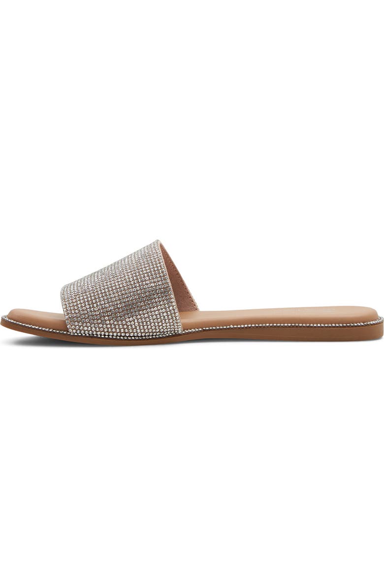 Call It Spring By Aldo Shimmerr Crystal Embellished Slide Sandal, Alternate, color, Silver