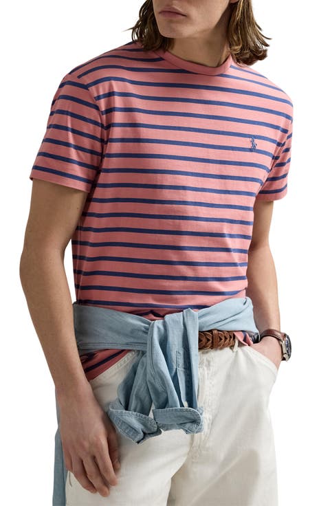 Classic Fit Stripe Cotton T-Shirt