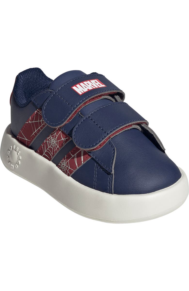 adidas Kids' Grand Court Sneaker, Main, color, Dark Blue/ Maroon/ Off White