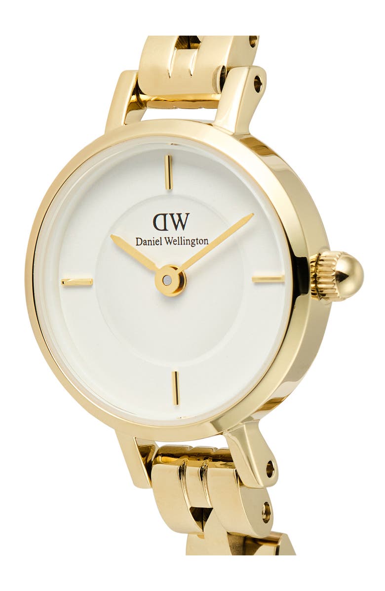 Daniel Wellington Petite Mini Bracelet Watch, 19mm, Alternate, color, Gold