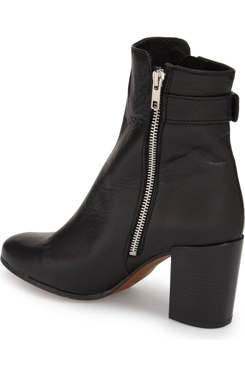 Topshop 'Mega Buckle' Bootie, Alternate, color,