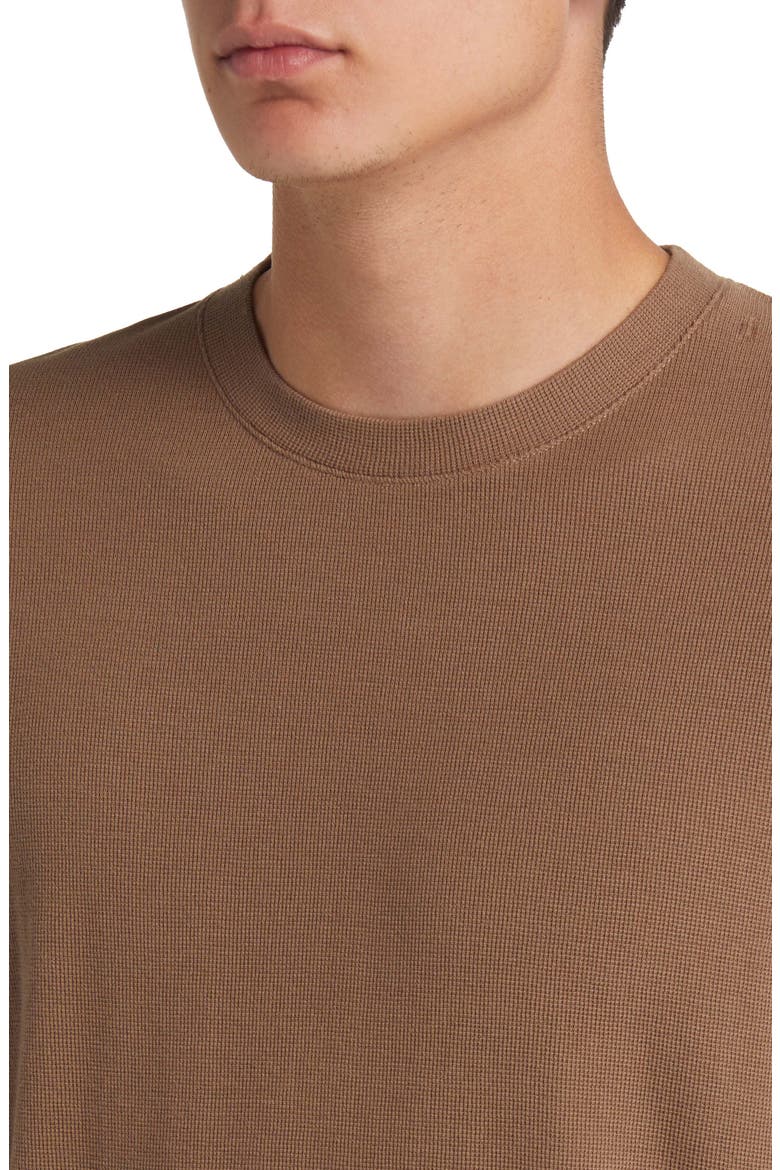 Clive Long Sleeve Waffle Knit Tee, Alternate, color, SHITAKE