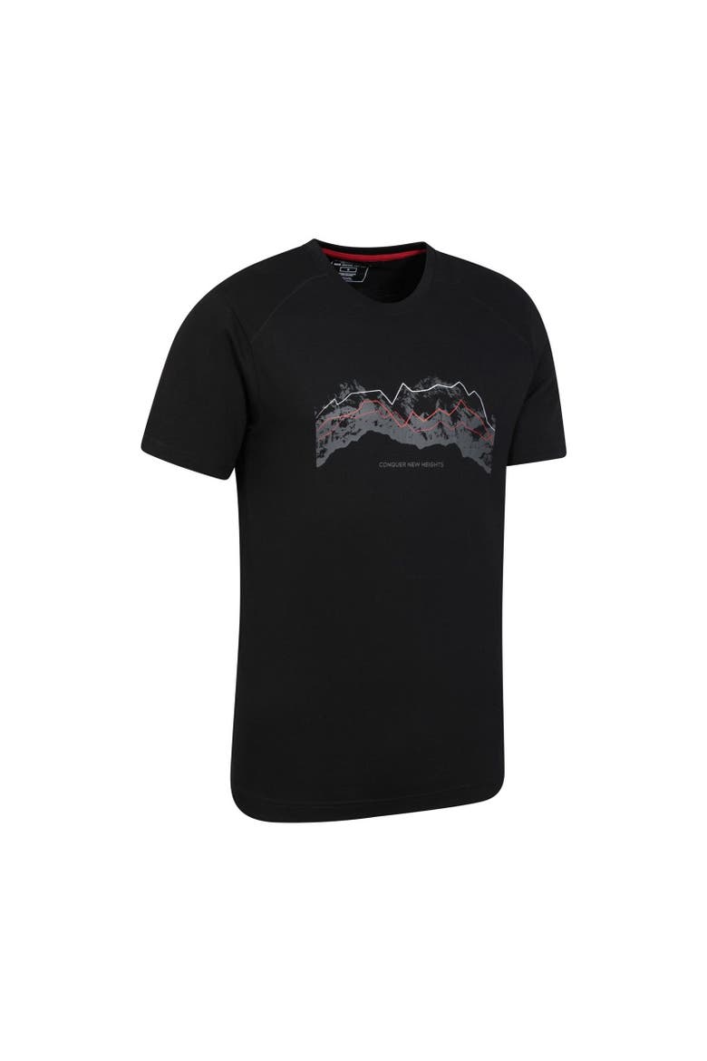 Tech Mountains Natural T-Shirt, Alternate, color, Black