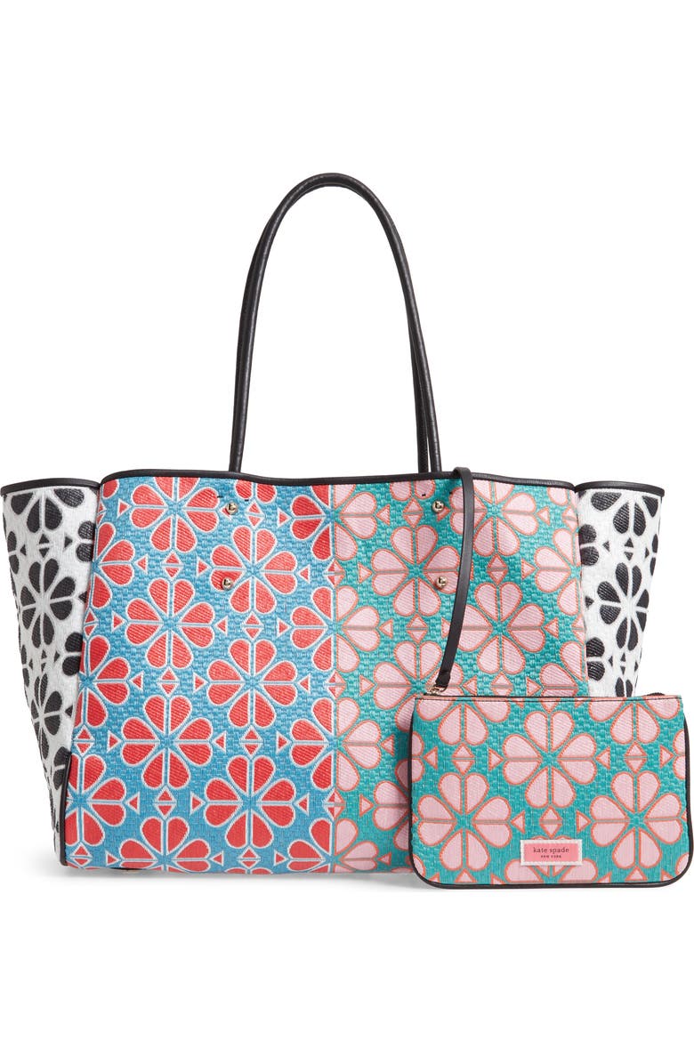 Kate Spade New York large everything spade floral tote, Alternate, color,
