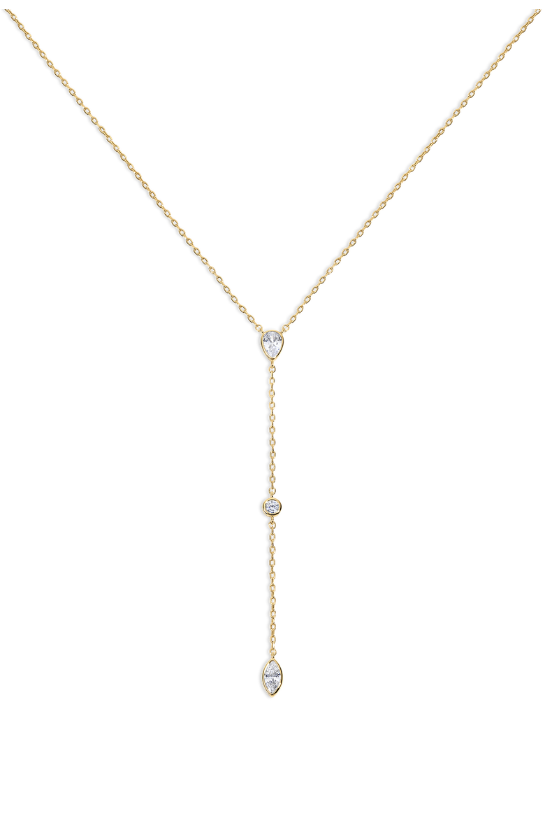 Electric Picks Paloma Lariat Necklace, Main, color, Yellow Gold