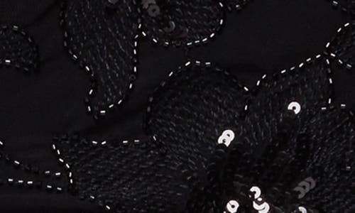 Edikted Steffie Sequin Beaded Low Rise Miniskirt In Multi