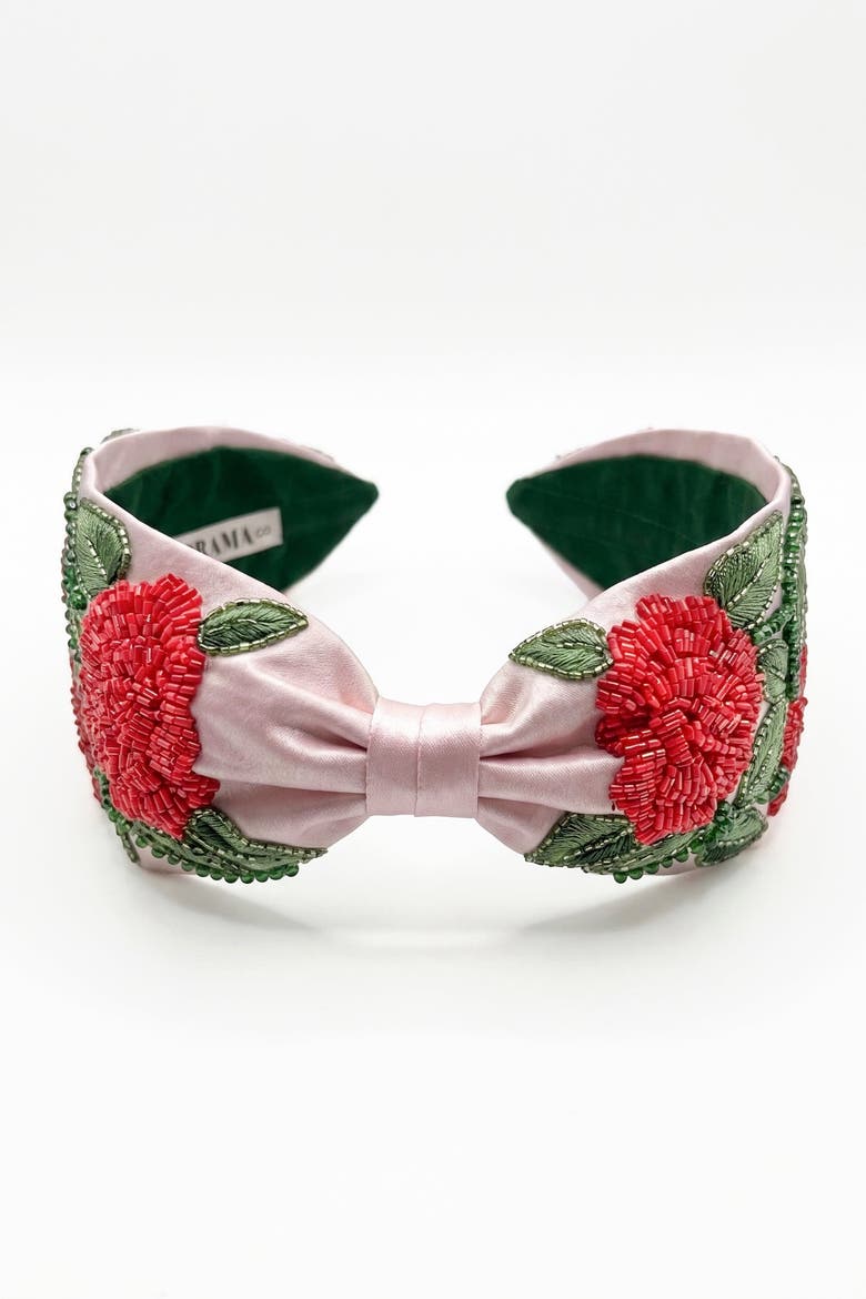 Scarlet Garden Headband, Alternate, color, Red