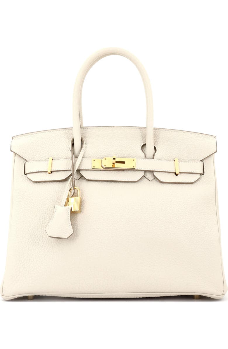 Pre-Owned Hermes Birkin Handbag Light Togo with Gold Hardware 30, Main, color,