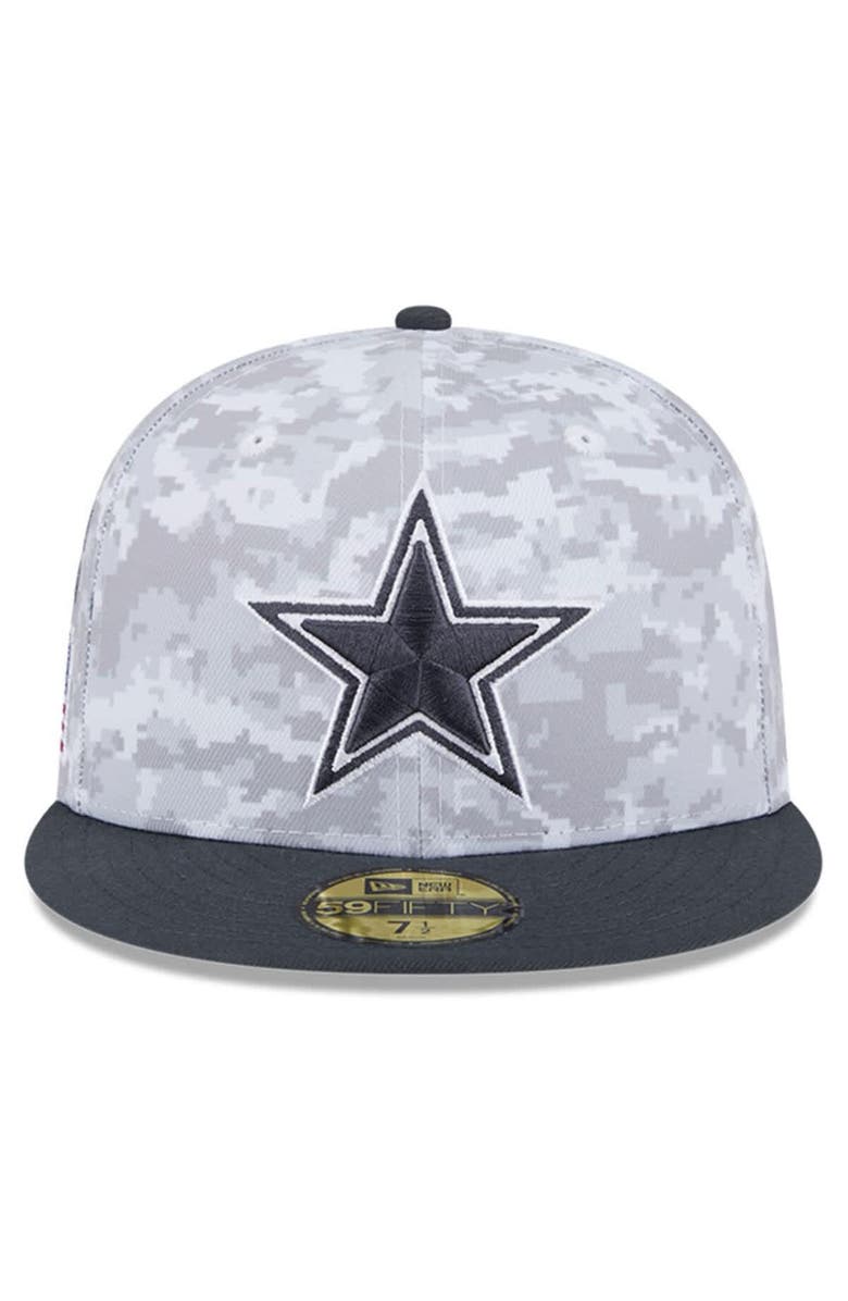New Era Men's New Era Arctic Camo/Graphite Dallas Cowboys 2024 Salute To Service 59FIFTY Fitted Hat, Alternate, color, 