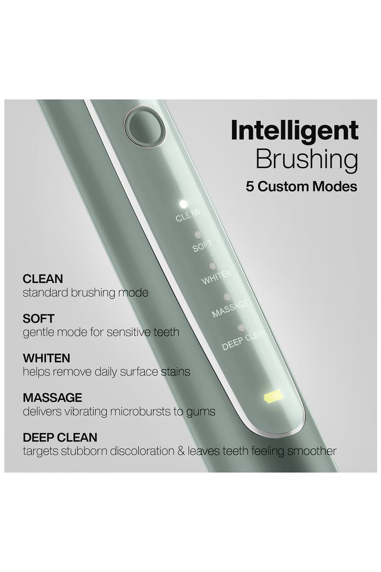 Elite Rechargeable Electric Toothbrush Set, Alternate, color, GREEN