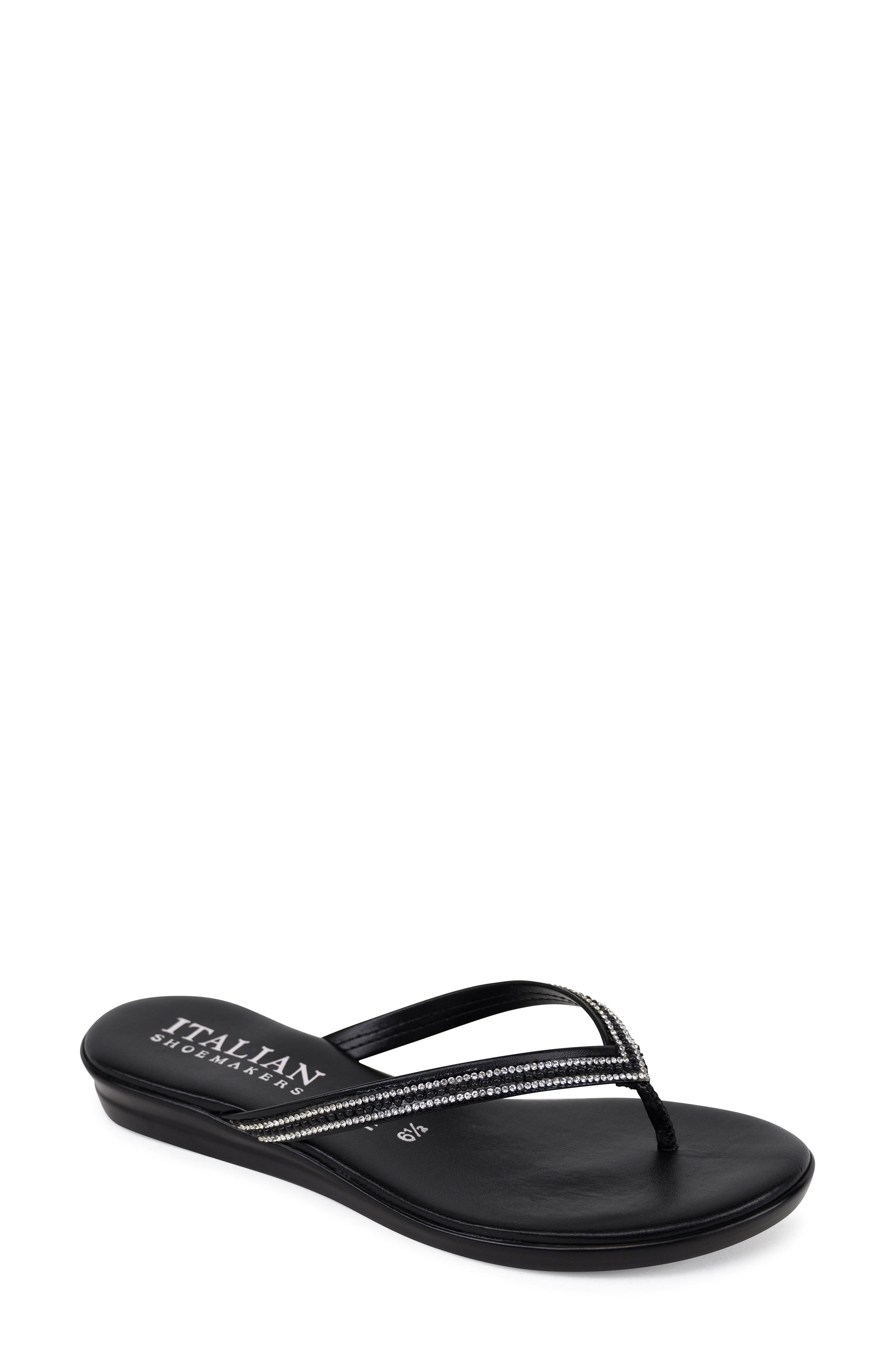 ITALIAN SHOEMAKERS Minley Rhinestone Flip Flop (Women) | Nordstromrack