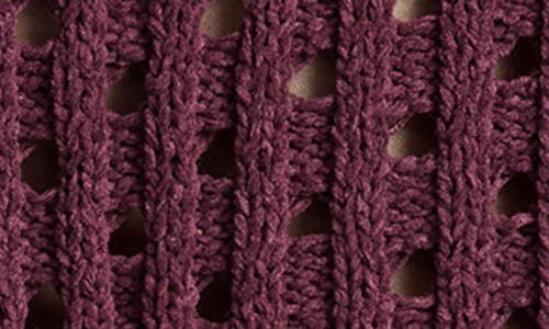 Dkny Jeans Open Stitch Sweater In Purple