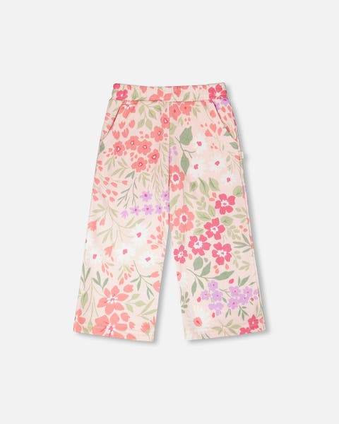 French Terry Printed Flowers Pants (Baby)