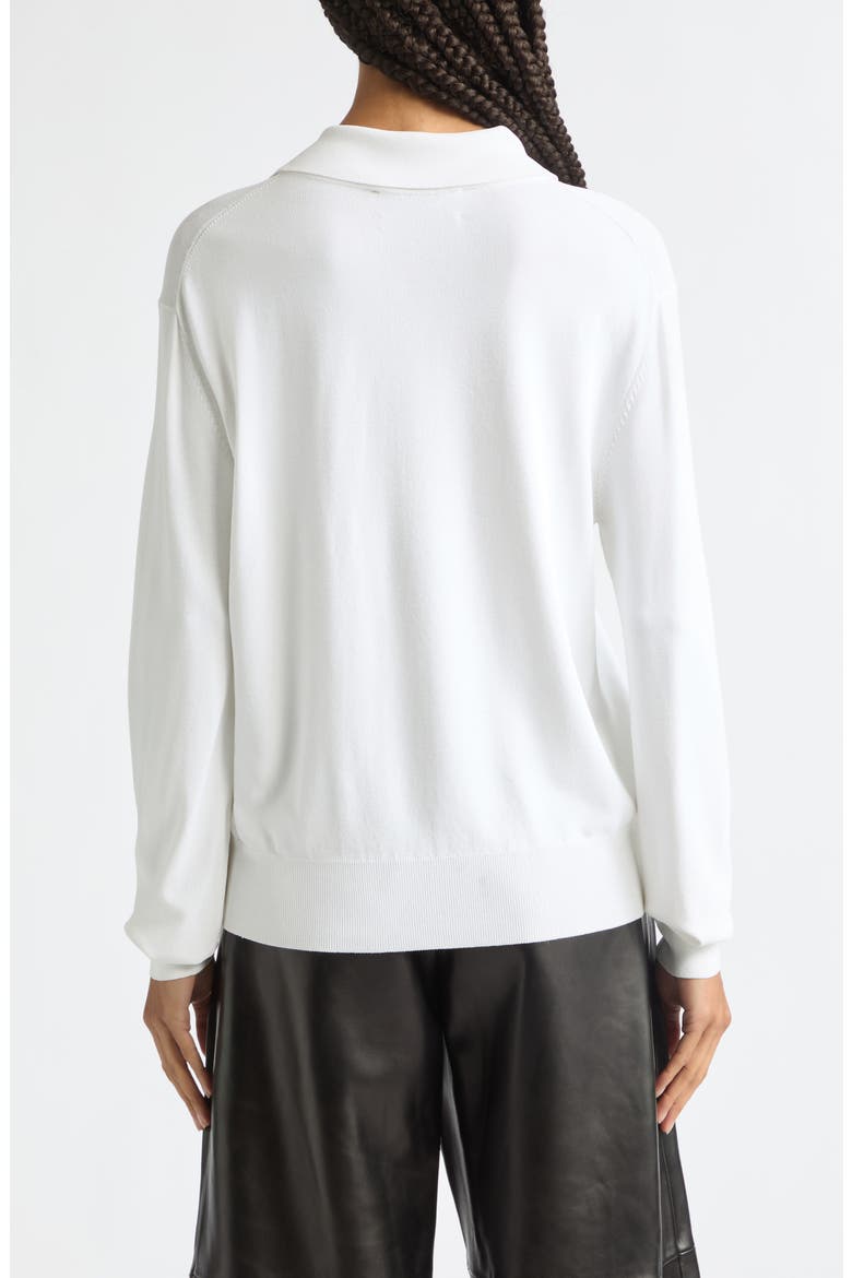 Half Zip Polo Sweater, Alternate, color, WHITE