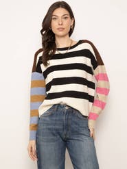 Central Park West Deacon Striped Crew