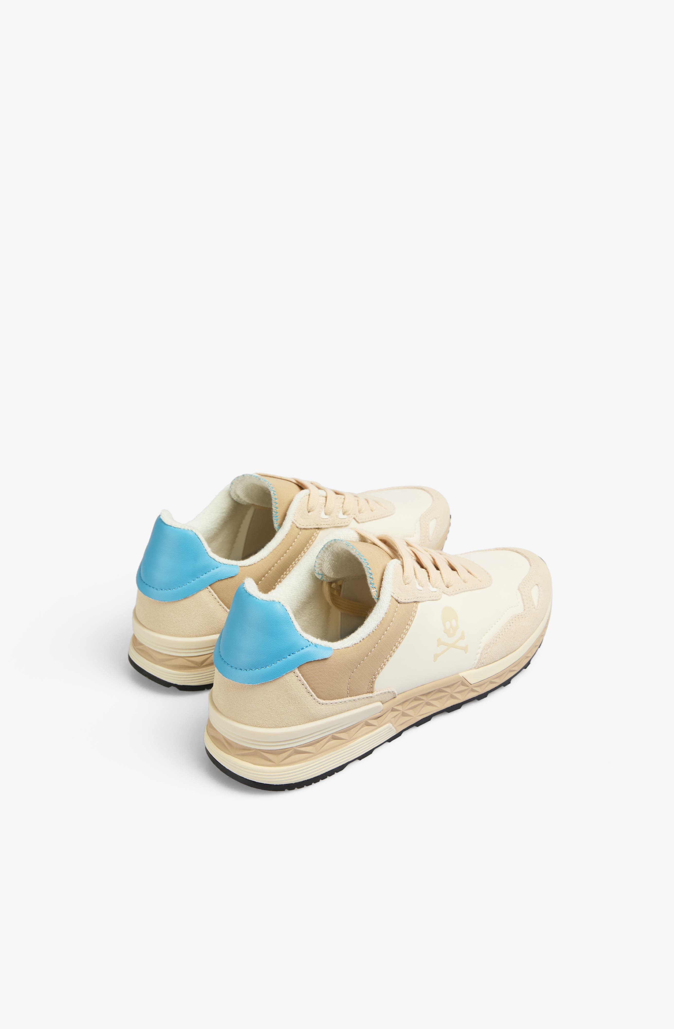 Scalpers Harry Sneakers Woman, Alternate, color, Beige-Blue