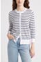 selected White- Navy Josephine Stripe